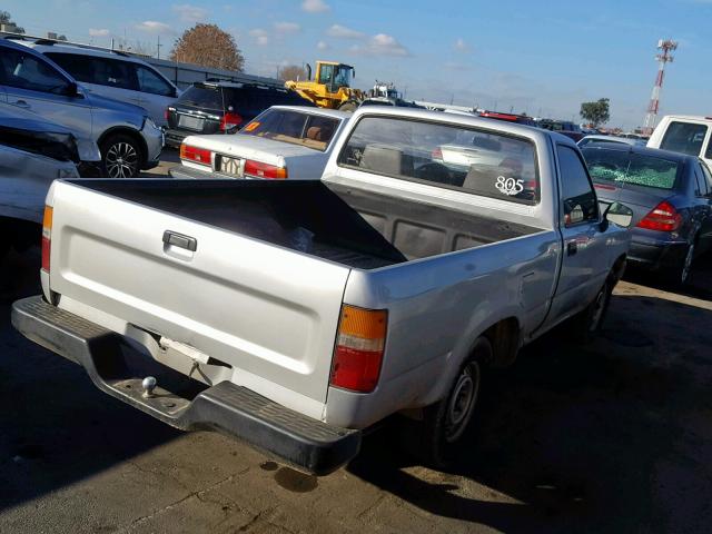 JT4RN81A8M0060614 - 1991 TOYOTA PICKUP 1/2 SILVER photo 4