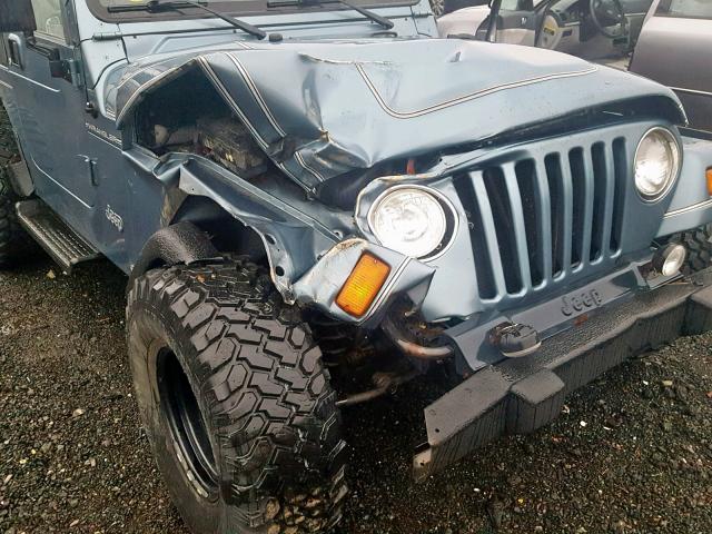 1J4FY29P0WP708466 - 1998 JEEP WRANGLER / BLUE photo 9