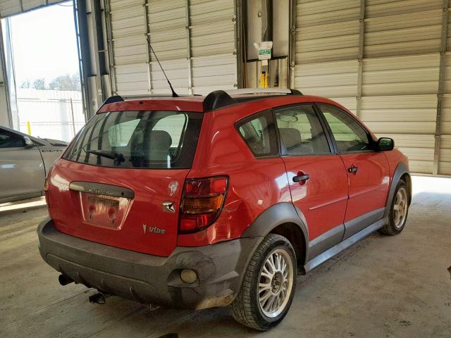 5Y2SL63885Z460644 - 2005 PONTIAC VIBE RED photo 4