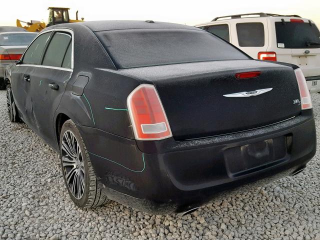 2C3CCABTXDH527812 - 2013 CHRYSLER 300 V6 BLACK photo 3