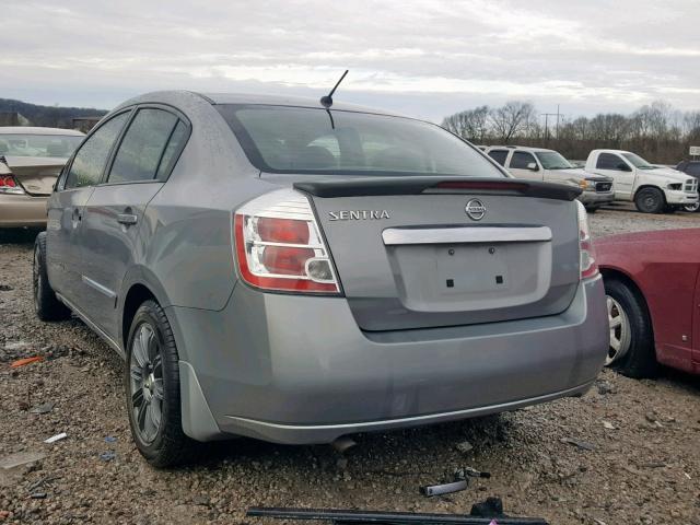 3N1AB6AP1CL784311 - 2012 NISSAN SENTRA 2.0 GRAY photo 3