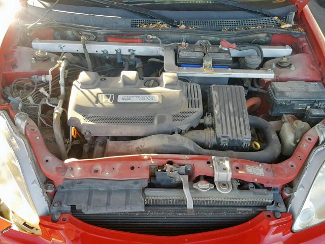 JHMZE14792T001508 - 2002 HONDA INSIGHT RED photo 7