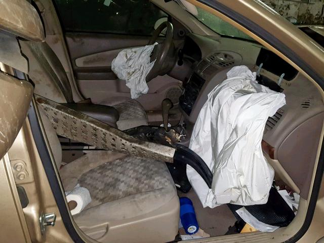 1G1ZT62875F252443 - 2005 CHEVROLET MALIBU MAX ოქროსფერი ფოტო 5