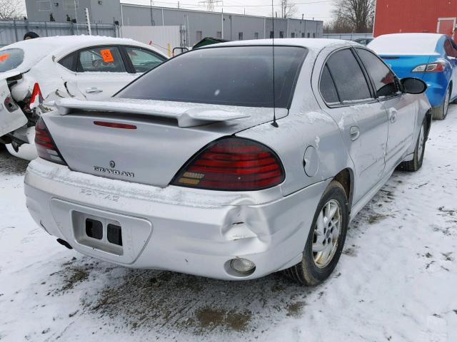 1G2NE52F04C145019 - 2004 PONTIAC GRAND AM S SILVER photo 4