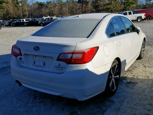 4S3BNAJ6XF3055324 - 2015 SUBARU LEGACY 2.5 WHITE photo 4