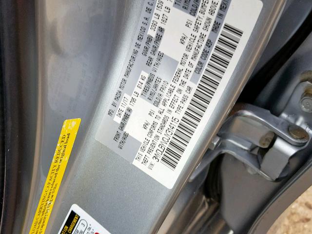 3MYDLBYV0JY314115 - 2018 TOYOTA YARIS IA GRAY photo 10