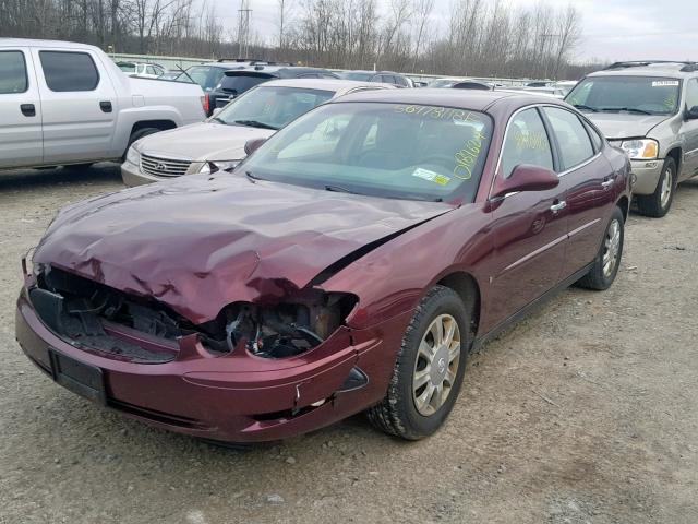 2G4WC582371228136 - 2007 BUICK LACROSSE C BURGUNDY photo 2