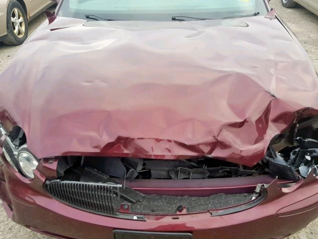 2G4WC582371228136 - 2007 BUICK LACROSSE C BURGUNDY photo 7