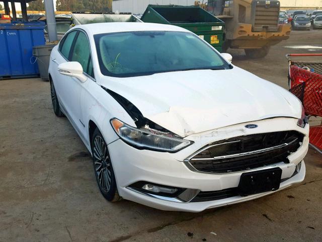 3FA6P0RUXJR192319 - 2018 FORD FUSION TIT WHITE photo 1