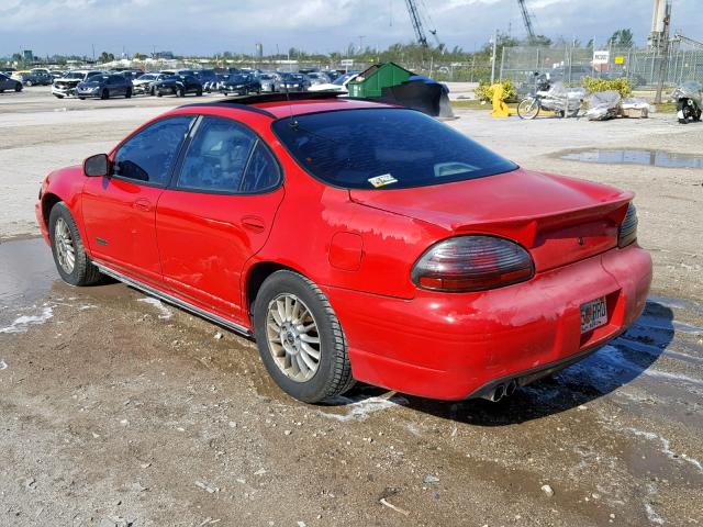 1G2WR52111F240499 - 2001 PONTIAC GRAND PRIX RED photo 3