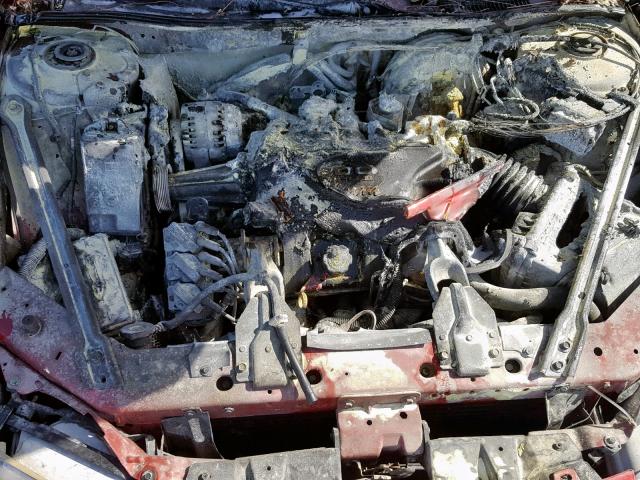 1G2WR52111F240499 - 2001 PONTIAC GRAND PRIX RED photo 7