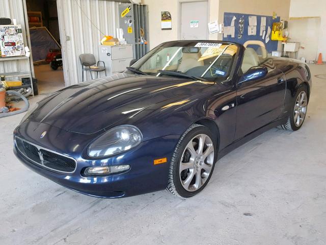 ZAMBB18A130010106 - 2003 MASERATI SPYDER CAM BLUE photo 2