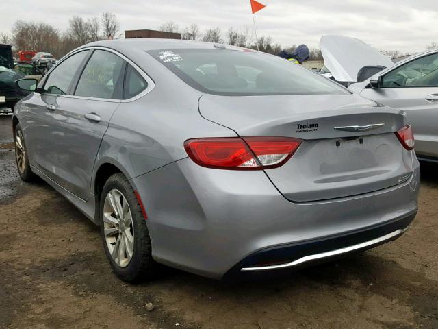 1C3CCCAB5FN569254 - 2015 CHRYSLER 200 LIMITE SILVER photo 3