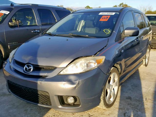 JM1CR293370157544 - 2007 MAZDA 5 GRAY photo 2