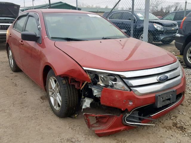 3FAHP0GA0AR178981 - 2010 FORD FUSION S RED photo 1