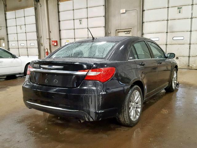 1C3CCBAB3CN274014 - 2012 CHRYSLER 200 LX BLACK photo 4