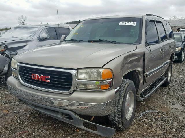 1GKEC13T21R189468 - 2001 GMC YUKON BEIGE photo 2