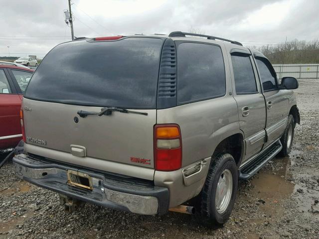 1GKEC13T21R189468 - 2001 GMC YUKON BEIGE photo 4