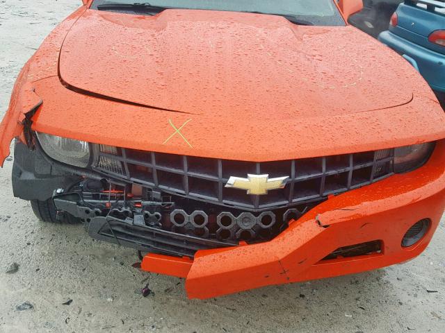 2G1FA1E3XC9146408 - 2012 CHEVROLET CAMARO LS ORANGE photo 7