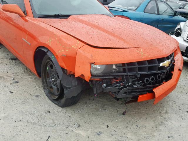 2G1FA1E3XC9146408 - 2012 CHEVROLET CAMARO LS ORANGE photo 9