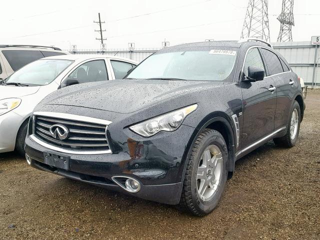 JN8CS1MW1EM410838 - 2014 INFINITI QX70 BLACK photo 2