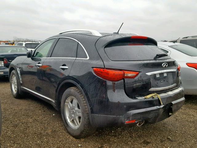 JN8CS1MW1EM410838 - 2014 INFINITI QX70 BLACK photo 3