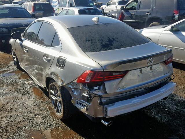 JTHBE1D27F5015259 - 2015 LEXUS IS 350 SILVER photo 3