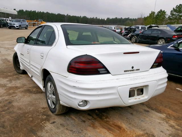 1G2NF52E2YC567920 - 2000 PONTIAC GRAND AM S WHITE photo 3