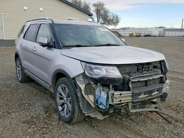 1FM5K8F84JGA71024 - 2018 FORD EXPLORER L SILVER photo 1