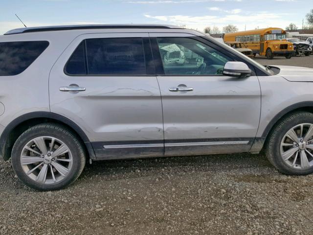 1FM5K8F84JGA71024 - 2018 FORD EXPLORER L SILVER photo 9