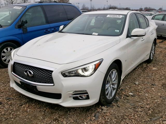 JN1BV7AR6FM403355 - 2015 INFINITI Q50 BASE WHITE photo 2