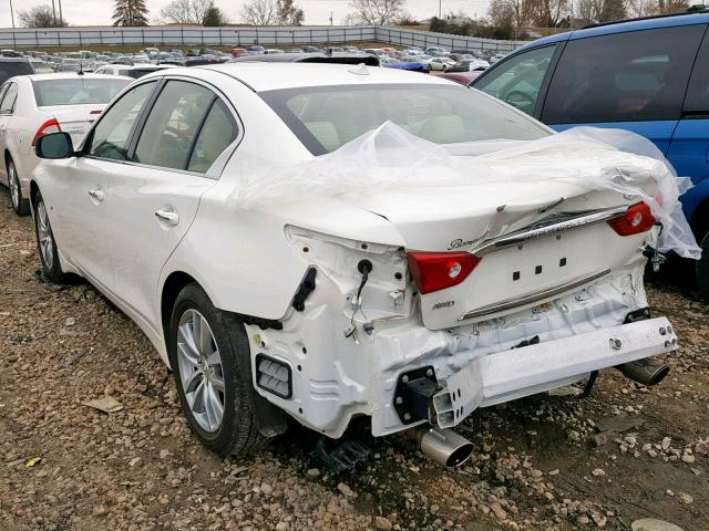 JN1BV7AR6FM403355 - 2015 INFINITI Q50 BASE WHITE photo 3