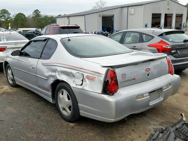 2G1WX15K929301356 - 2002 CHEVROLET MONTE CARL SILVER photo 3