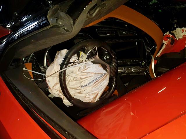 1G1Y42D9XK5800248 - 2019 CHEVROLET CORVETTE Z ORANGE photo 5