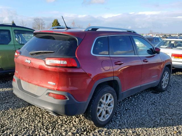 1C4PJMCS1FW664006 - 2015 JEEP CHEROKEE L RED photo 4