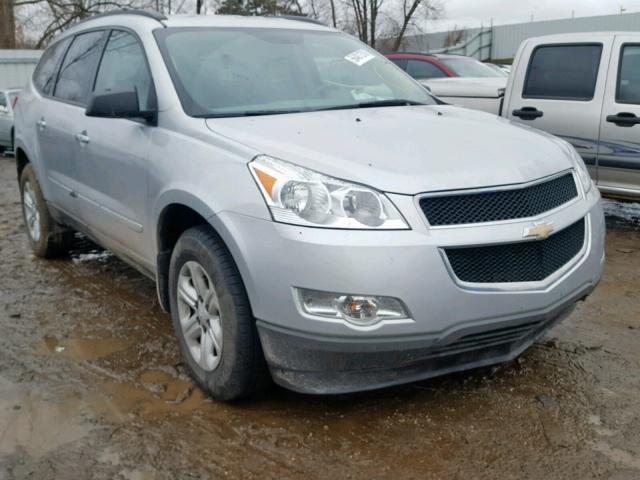 1GNKRFEDXCJ404619 - 2012 CHEVROLET TRAVERSE L SILVER photo 1