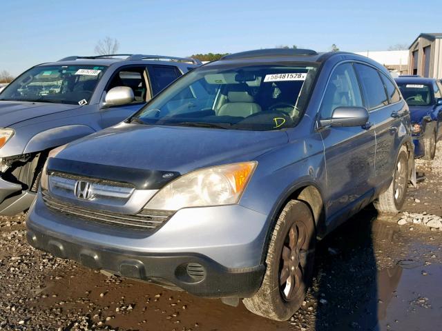 JHLRE38777C018700 - 2007 HONDA CR-V EXL BLUE photo 2