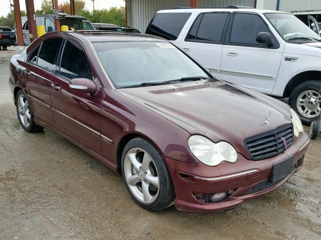 WDBRF52H66A886719 - 2006 MERCEDES-BENZ C GENERATI BURGUNDY photo 1