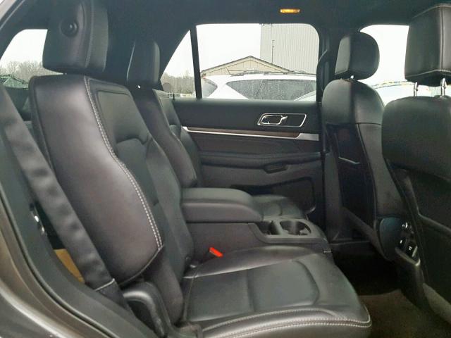 1FM5K8F83HGD83569 - 2017 FORD EXPLORER L GRAY photo 6