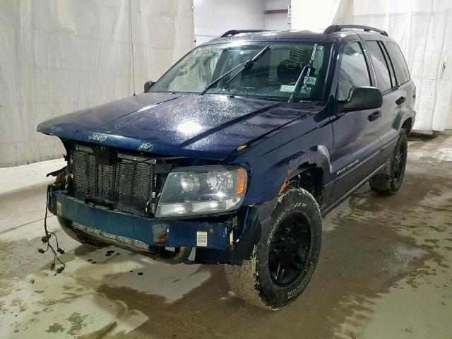 1J4GW48S33C510639 - 2003 JEEP GRAND CHER BLUE photo 2