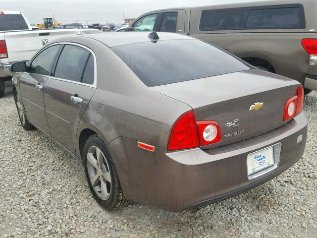 1G1ZC5E0XCF121519 - 2012 CHEVROLET MALIBU 1LT 灰色 照片 3