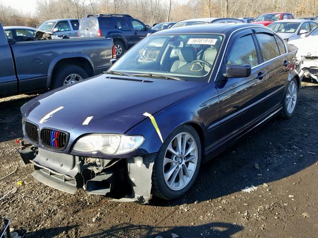 WBAEW53463PG09850 - 2003 BMW 330 XI BLUE photo 2