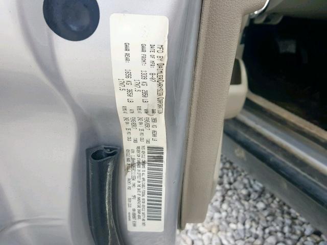 1J8HH68258C111554 - 2008 JEEP COMMANDER Gümüş foto 10