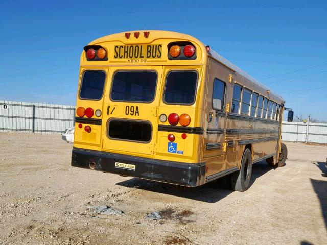 1BAKDCPA6AF269769 - 2010 BLUE BIRD SCHOOL BUS YELLOW photo 4