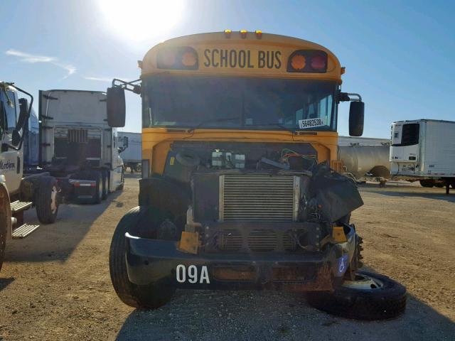 1BAKDCPA6AF269769 - 2010 BLUE BIRD SCHOOL BUS YELLOW photo 9