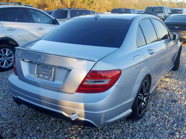 WDDGF4HB3ER310565 - 2014 MERCEDES-BENZ C 250 SILVER photo 4