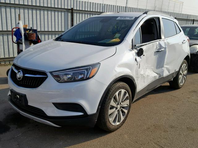 KL4CJASB0HB136783 - 2017 BUICK ENCORE PRE WHITE photo 2