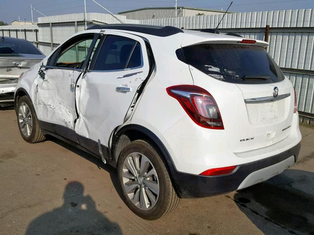 KL4CJASB0HB136783 - 2017 BUICK ENCORE PRE WHITE photo 3