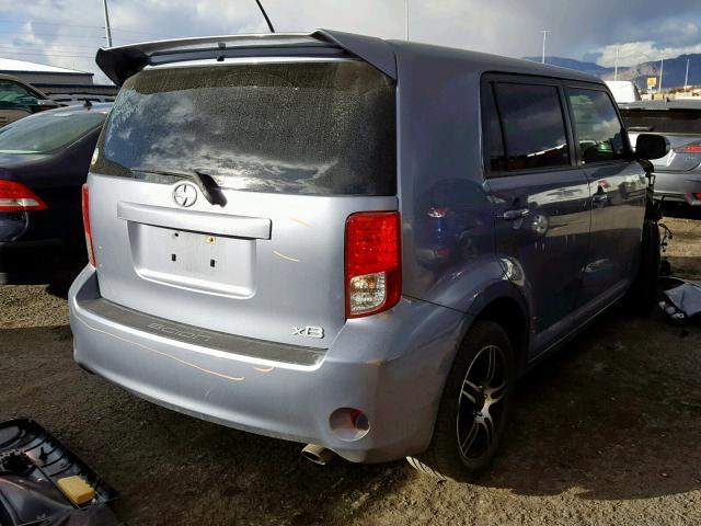 JTLZE4FE5CJ002283 - 2012 TOYOTA SCION XB BLUE photo 4