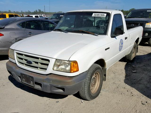 1FTYR10D72TA54219 - 2002 FORD RANGER WHITE photo 2